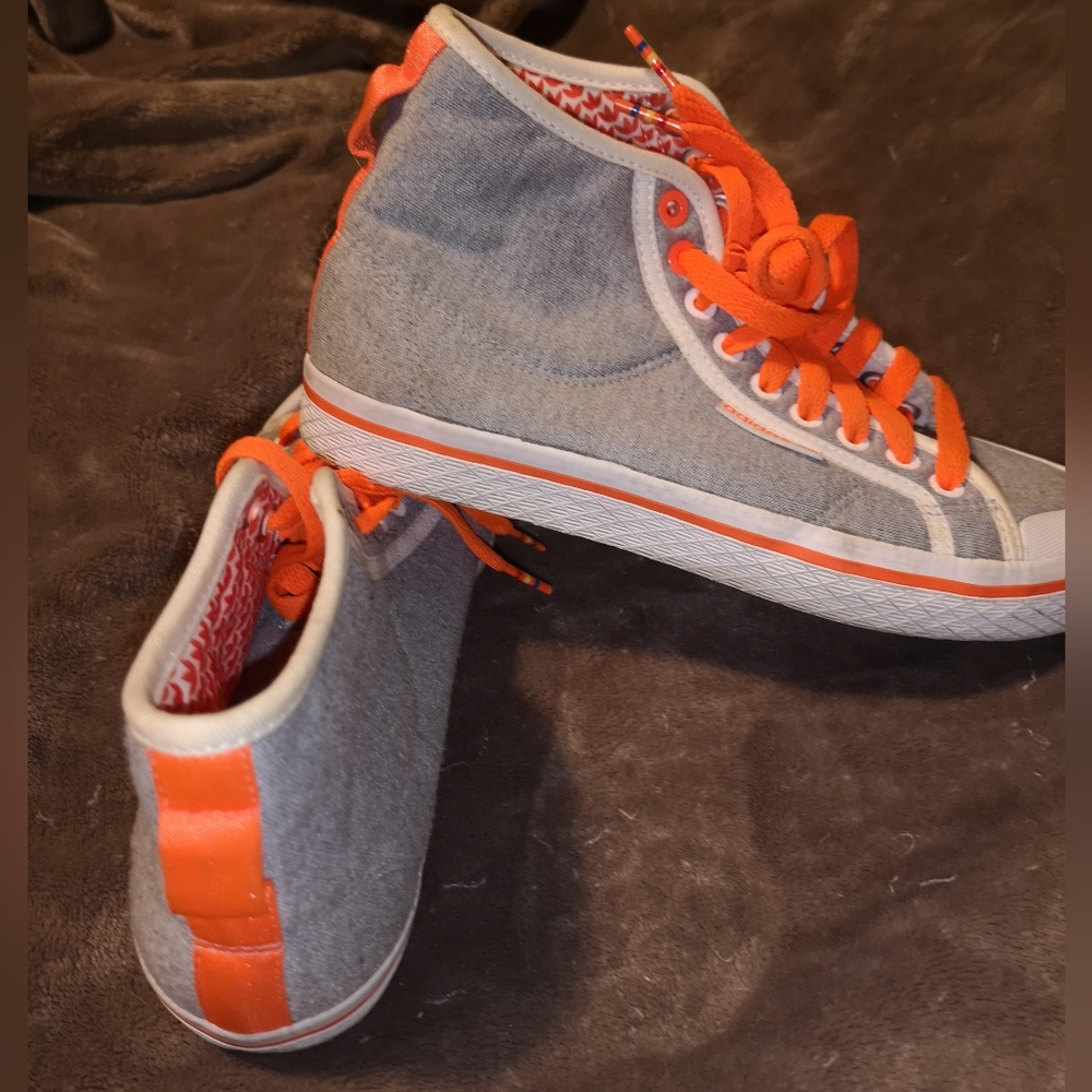 Adidas high top sneakers size 7